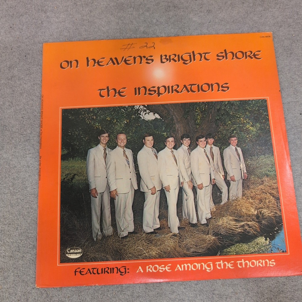 The Inspirations Heaven's Bright Shore Vinyl LP Canaan CAS-9806 Gospel - Picture 1 of 2